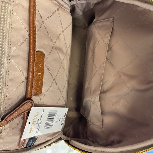Michael Kors Erin M Backpack Brown Multi - Picture 10 of 11